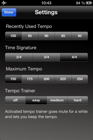Metronome - Tempo Trainer screenshot 2