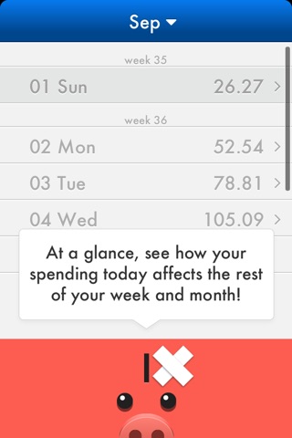 Spend Today - Save Tomorrow! (simple daily planner) screenshot 2