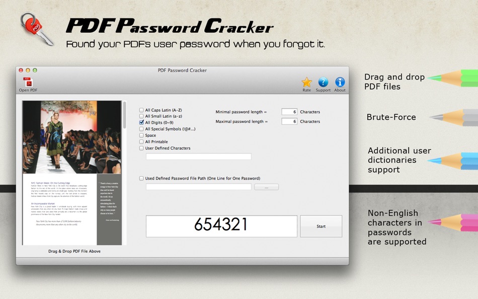 #1. PDF Password Cracker (macOS) 来自: 方成 印