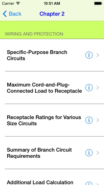 Electrical Code Table Lookup