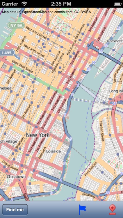 New York Street Map.