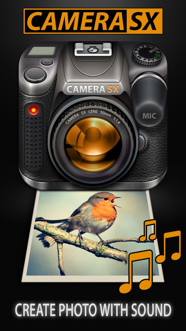 Camera SX : Photo with Sound Screenshot 1