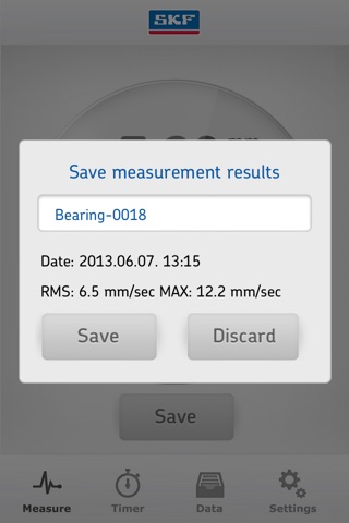 SKF VibroMeter screenshot 3