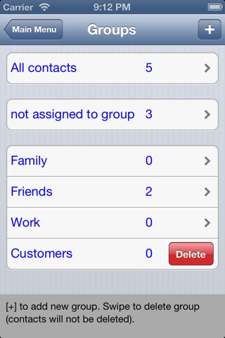 Contacts In : Import CSV & Manage Groups screenshot 4