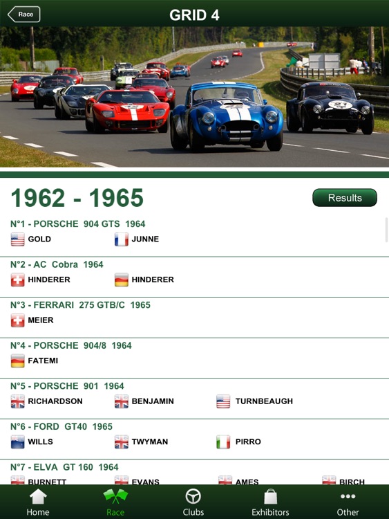 Le Mans Classic for iPad