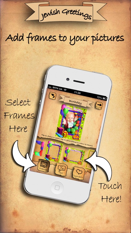 Jewish Greetings and Photo Editor FREE including Rosh Hashana birthday הולדת and thank you card כרטיס