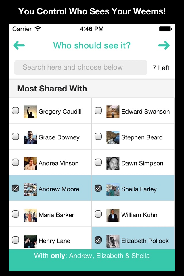 Weem - Private photo sharing with friends screenshot 3