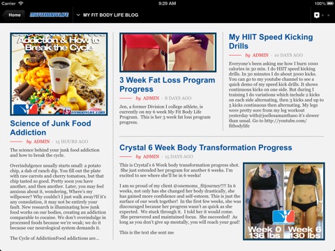 My Fit Body Life for iPad screenshot 3