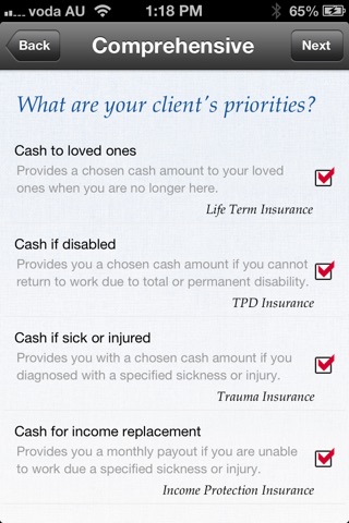 Comprehensive Life Insurance Quotes - Australia screenshot 2