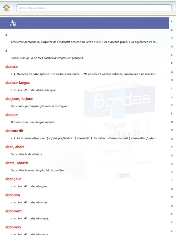 BORDAS Pièges, le dictionnaire des Pièges et Difficultés de la langue française HD