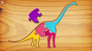 Screenshot #2 pour Mes Premiers Puzzles en Bois : les Dinosaures - Un jeu gratuit de Puzzle pour Enfants pour Apprendre l'Alphabet