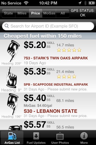 AvGas Now - 100LL Aviation Airport & Fuel Finder screenshot 2