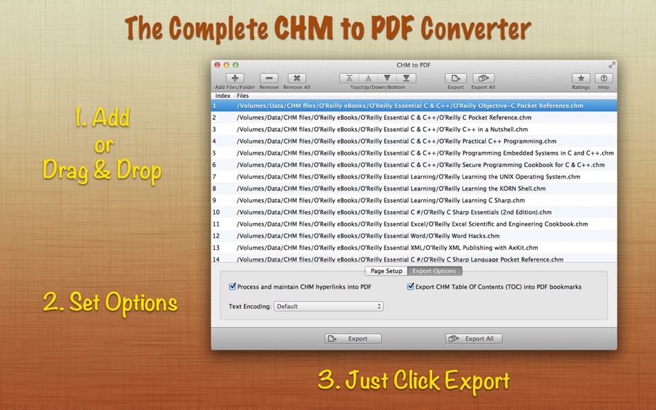 CHM to PDF: The Complete CHM to PDF Converter for Mac OS X - 1.6 - (macOS)