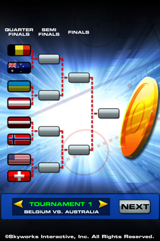 world cup air hockey™ free iphone screenshot 3