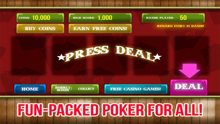 Ace Classic 5 Card Draw Jackpot Poker - Ultimate Vegas Casino and Slots Game