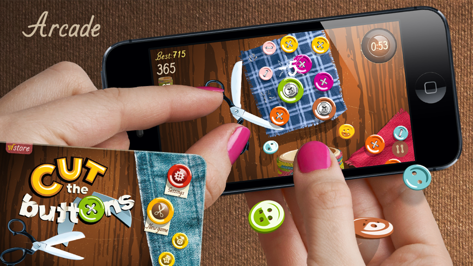 #1. Cut the Buttons (iOS) Bởi: Open Name LLC