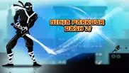 ninja parkour dash 2: escaping vector samurai shurikens fight iphone screenshot 2