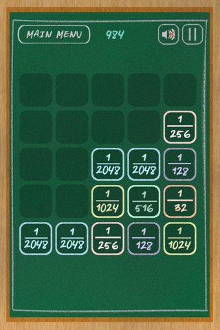 Fraction 1 : The 2048 Mathematical Solving Equation Board - Free screenshot 4