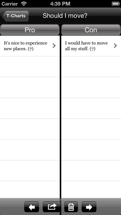T-Charts (Pros and Cons) screenshot-4