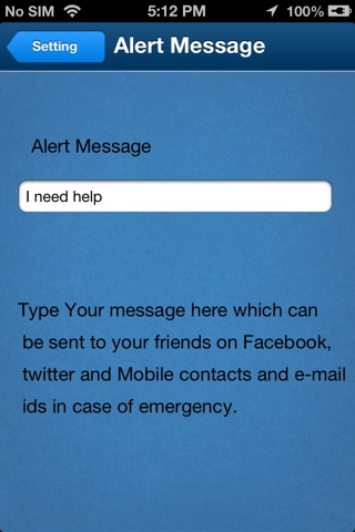 SOS Emergency Messaging - The one click help button ! screenshot 3