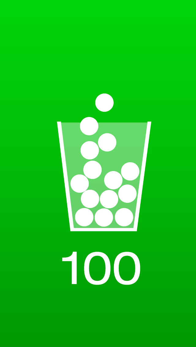 100 Dots Free Falling Balls Game screenshot 1