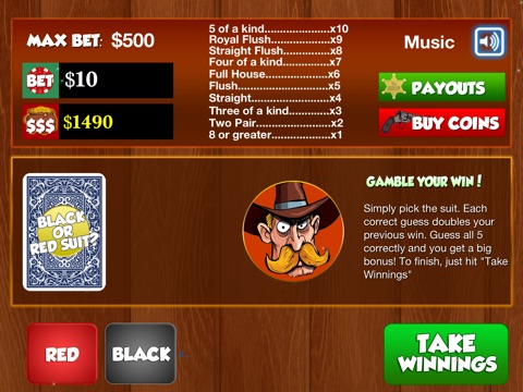 Texas Video Poker HD – Full House screenshot 3