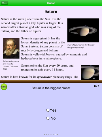 Reading Comprehension Solar System Free for 5th Grade screenshot 4