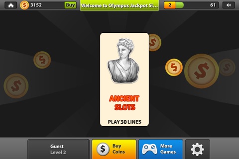 Olympus Jackpot Slots !! screenshot 2