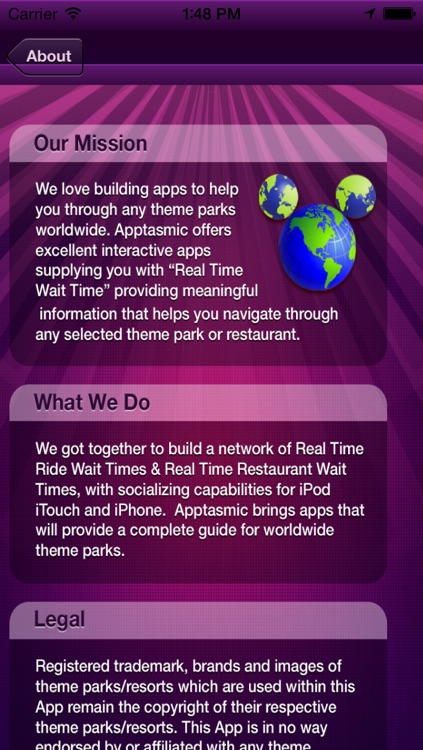 Disney World Wait Times, Hours, Maps and Dining by Apptasmic.com