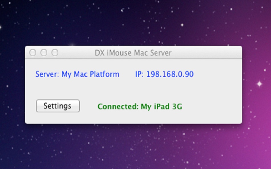 #1. DX iMouse Server for Mac OS X (macOS) Bởi: Edward Dixon