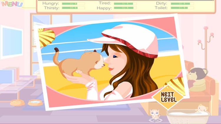 Care My Cute Pet - Little Cat - Puzzle & Management Game