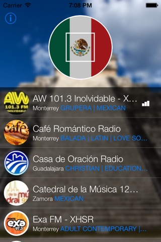 Mexico Radio - Escucha las mejores radios Mexicanas - Acercate a México screenshot 3