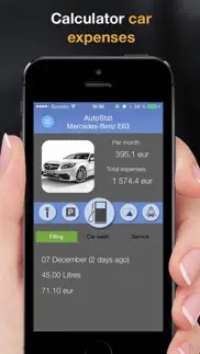 autostat - car expenses, fuel log, gas economy iphone screenshot 1