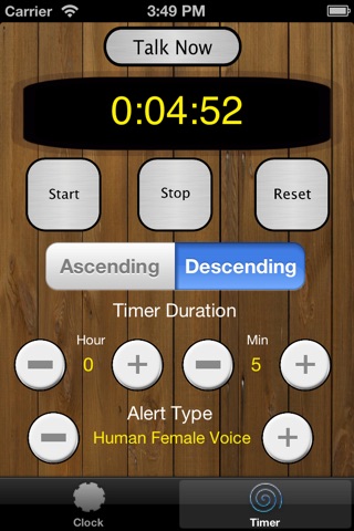 Talking Clock + Timer screenshot 2