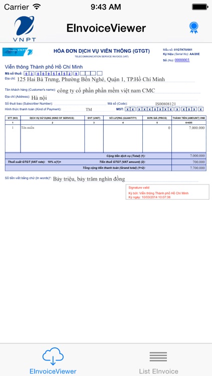EinvoiceViewer