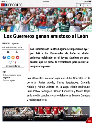 El Siglo de Torreón Interactiva screenshot 3