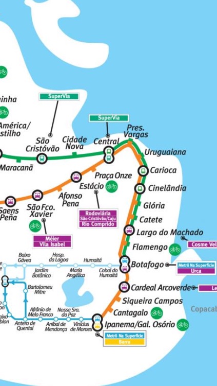 Rio de Janeiro travel guide and offline map - metro Rio de Janeiro subway RiodeJaneiro tube Rio de Janeiro underground airport transport, city Rio guide, tourist traffic maps lonely planet Brazil worldcup trip advisor