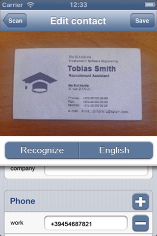 Business Card Holder screenshot 4