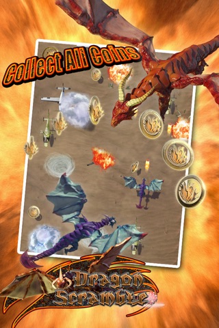 Dragon Scramble - Fly from Storm Cloud Danger, Tornado Trouble & Airplanes screenshot 3