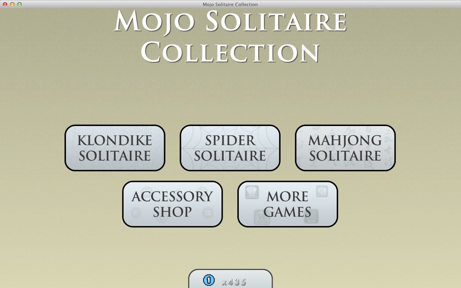 #1. Mojo Solitaire Collection for Mac OS X (macOS) By: Six Foot Three Foot