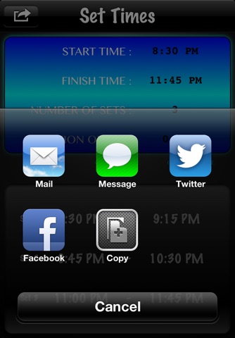 Set Times screenshot 3