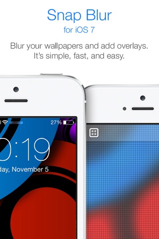SnapBlur for iOS7 - Create Custom Blurred Wallpapers with Overlays screenshot 3