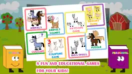 Game screenshot Farm Animals Toddler Preschool FREE - All in 1 Educational Puzzle Games for Kids mod apk