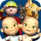 Talking Friends - Baby Twins, Firefighter, Princess, Cat and Mouse