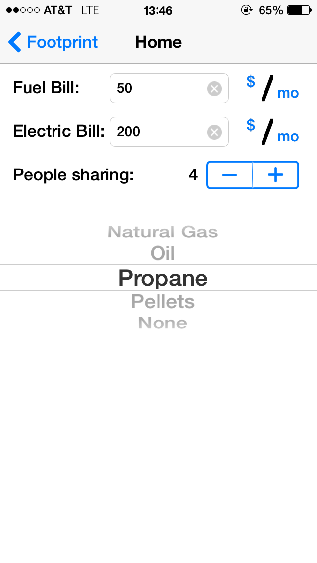 How to cancel & delete CO2 Footprint from iphone & ipad 1