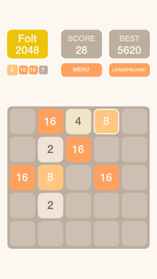 #5. Folt 2048 (iOS) 由: Mikhail Akopov
