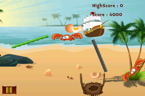 Pirate Parrot Egg Drop Rush - Amazing Caribbean Rescue Adventure Challenge screenshot 4