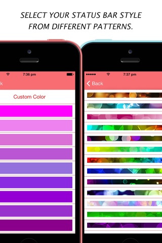 Color Dock Customizer - Colored Top and Bottom Bar Overlays for your Wallpaper screenshot 2