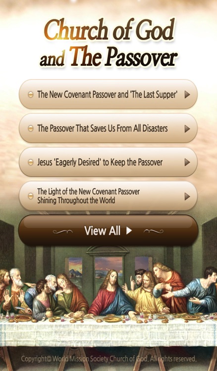 The Church of God and the Passover