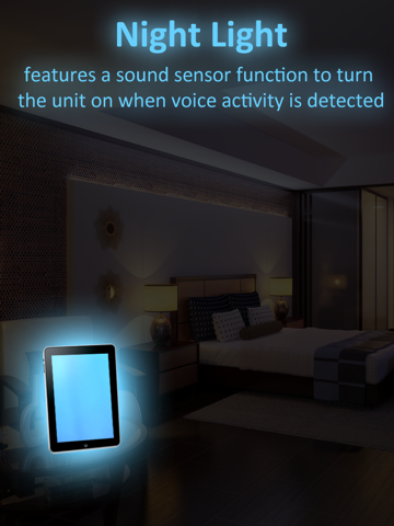 Night Light LITE - Mood Light with Music, NightLight with sound sensor, Time Display & Alarm Clockのおすすめ画像3